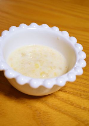 離乳食*中期~『オートミールのバナミル』-レシピのメイン写真