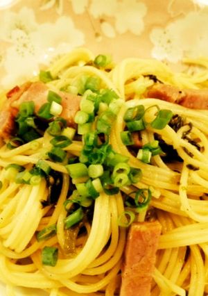 辛口！チャーシュー・パスタ（博多風）-レシピのメイン写真