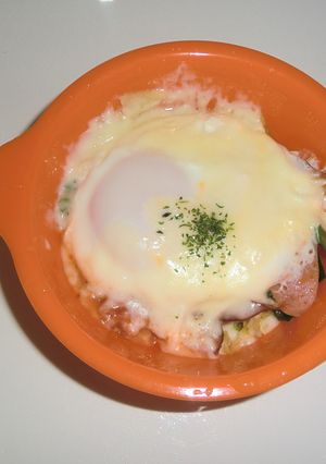 時短朝食!トマトDEすごもり-レシピのメイン写真