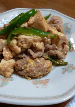 豆腐とピーマンのオイスター炒め-レシピのメイン写真