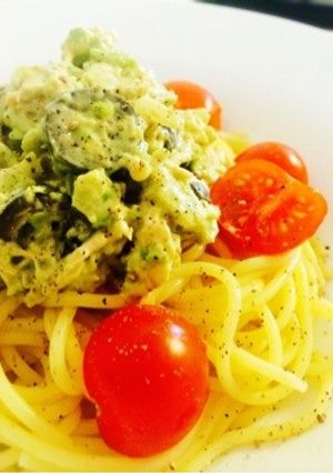 【20分】ササミのアボカドマヨ冷製パスタ-レシピのメイン写真