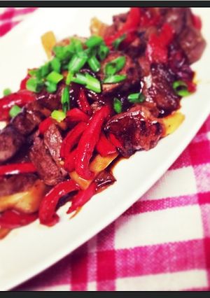 牛肉とパプリカの焼肉風炒め-レシピのメイン写真