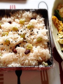 百日などのお祝いに!レンジで簡単お赤飯-レシピのメイン写真