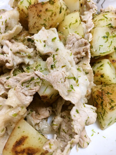 豚肉とジャガイモの青のり和え-レシピのメイン写真