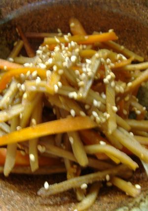 ごぼうとにんじんのヘルシーきんぴら-レシピのメイン写真