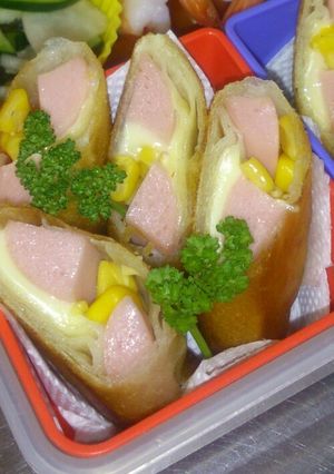 お弁当に【節約】２倍作れちゃう「春巻」-レシピのメイン写真