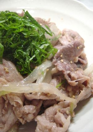 大葉たっぷり♪豚の塩生姜焼き-レシピのメイン写真