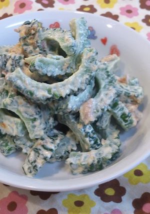 夏野菜♪ゴーヤの梅マヨみそ和え♪-レシピのメイン写真