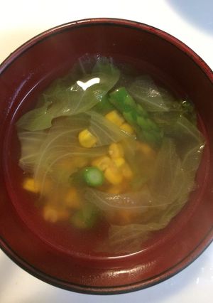 冷蔵庫の残りもので！サラダスープ-レシピのメイン写真