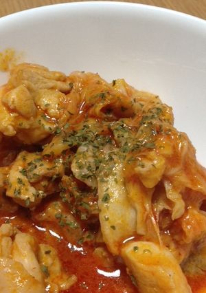 シンプルな白菜と鶏肉のトマト煮-レシピのメイン写真