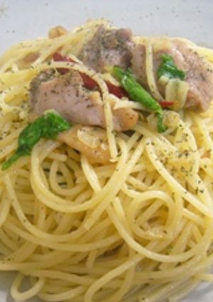 ☆チキンとルッコラのペペロンチーノ☆-レシピのメイン写真