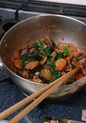 トマト缶がないときのトマトパスタ-レシピのメイン写真