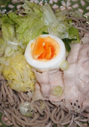 豚しゃぶサラダ蕎麦-レシピのメイン写真