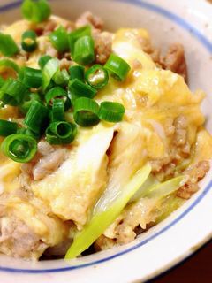 簡単ランチ♪豚ひき肉卵どんぶり-レシピのメイン写真