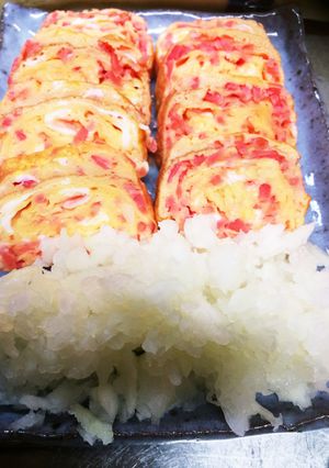 紅生姜で卵焼き-レシピのメイン写真