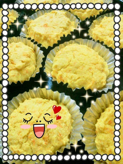 HM★簡単☆おからと人参のカップケーキ-レシピのメイン写真