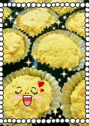 HM★簡単☆おからと人参のカップケーキ-レシピのメイン写真