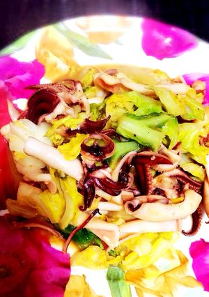簡単♡いかとキャベツだけ♡ご飯が進む！-レシピのメイン写真