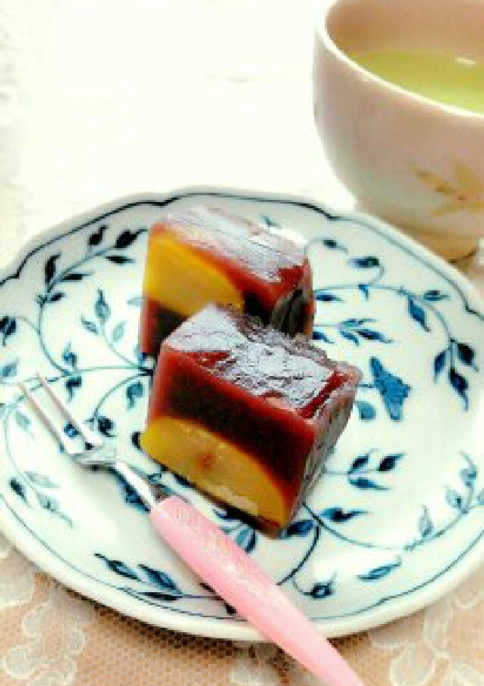 栗の甘露煮を使って簡単に蒸しようかん-レシピのメイン写真