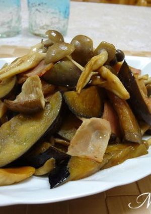 きのことベーコンと茄子のバター醤油炒め-レシピのメイン写真