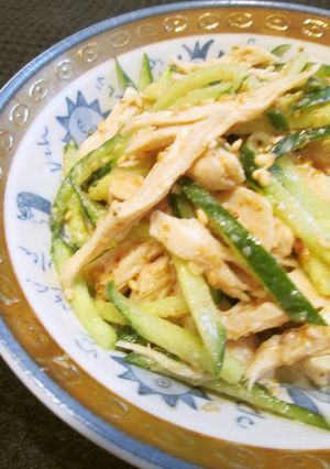 簡単一品☆鶏むね肉のバンバンジー風☆-レシピのメイン写真