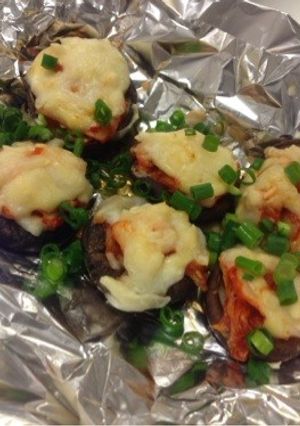 シイタケのキムチーズ焼き-レシピのメイン写真