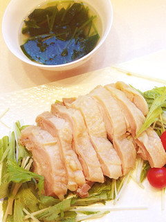 塩水鶏とスープ-レシピのメイン写真