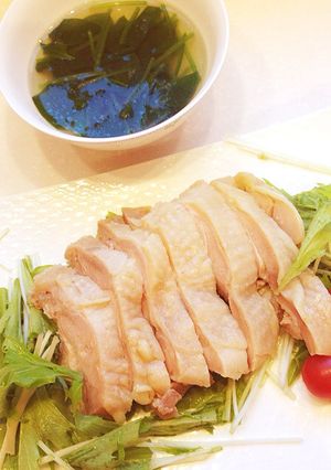 塩水鶏とスープ-レシピのメイン写真