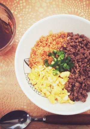 三色そぼろ丼-レシピのメイン写真