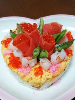 お祝いに!☆ちらし寿司ケーキ☆-レシピのメイン写真