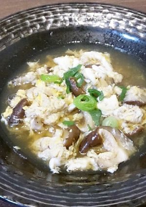簡単！しいたけの卵とじ-レシピのメイン写真