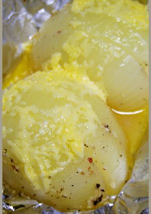新玉ねぎの甘み包み焼き！にんにくマヨ味だ-レシピのメイン写真