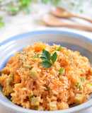 トマト味の炊き込みピラフ☆和風仕立て✿