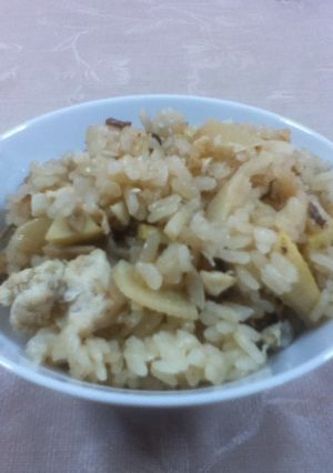 ささみも入れちゃった筍ご飯(*^_^*)-レシピのメイン写真