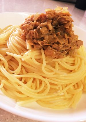ツナと玉ねぎの簡単パスタ♪-レシピのメイン写真
