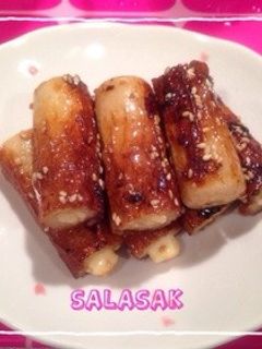 チーズinちくわのガーリック照り焼き-レシピのメイン写真