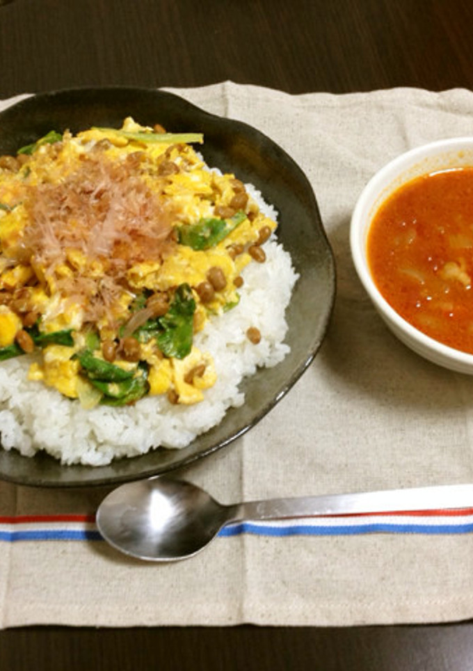 【簡単】納豆ご飯！【男の1人暮らし料理】-レシピのメイン写真