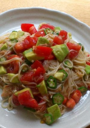 アボカドとトマト素麺-レシピのメイン写真