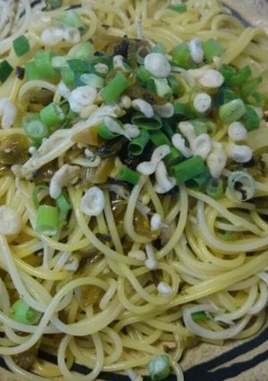 高菜の万能さを認めざるをえない和風パスタ-レシピのメイン写真