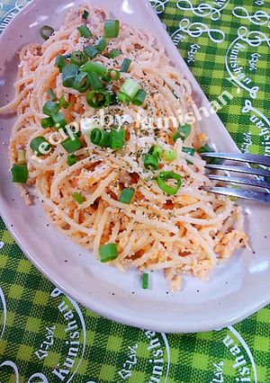 くにしゃんの卵･明太パスタ♪-レシピのメイン写真