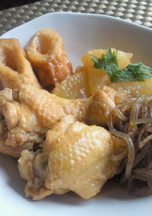 鶏手羽元のこってり甘辛煮物(^皿^)-レシピのメイン写真