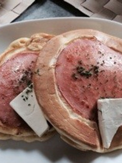 豆乳のハム入りパンケーキ-レシピのメイン写真
