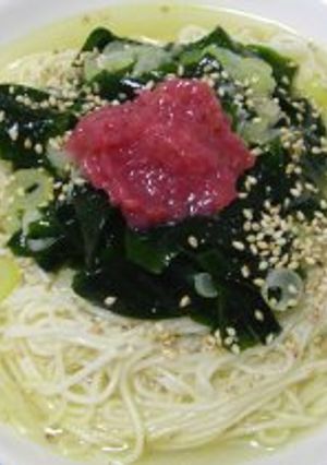 わかめスープのそうめん-レシピのメイン写真