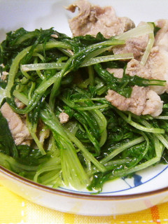 水菜と豚肉のあっさり煮-レシピのメイン写真