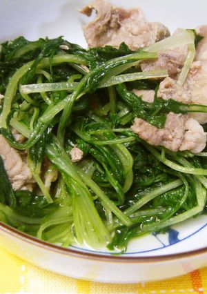 水菜と豚肉のあっさり煮-レシピのメイン写真