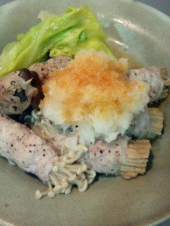 きのこの豚肉巻き、さっぱりと蒸し焼きに-レシピのメイン写真
