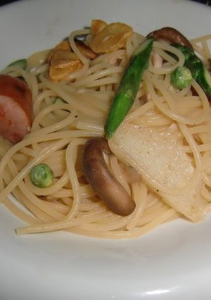 春野菜のペペロンチーノパスタ-レシピのメイン写真