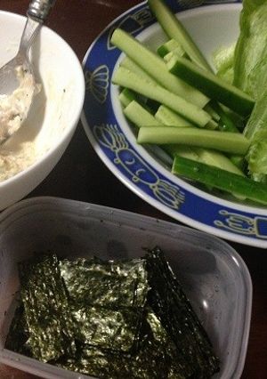 簡単おつまみ☆ツナと海苔のサンチェ風-レシピのメイン写真