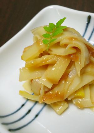 筍の姫皮梅あえ-レシピのメイン写真