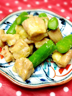 簡単でごめんなさい、せせりの昆布茶炒め-レシピのメイン写真